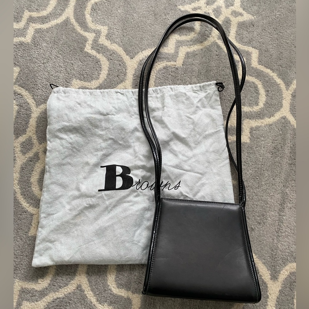 Browns Black Leather Bag